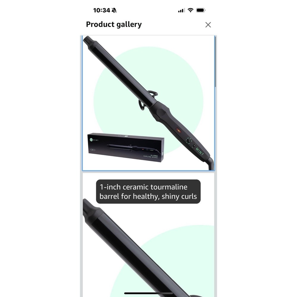 MINT Professional Clamp-Free Curling Wand 3/4"